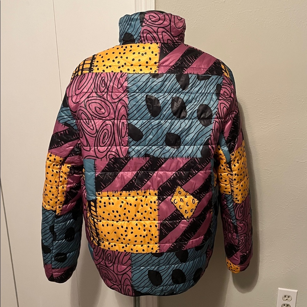 Disney Nightmare Before Christmas Sally Reversible Puffer Jacket Size M NWT - Picture 3 of 12